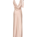 Abito lungo in satin MF5894 1254F0924 MIU MIU 