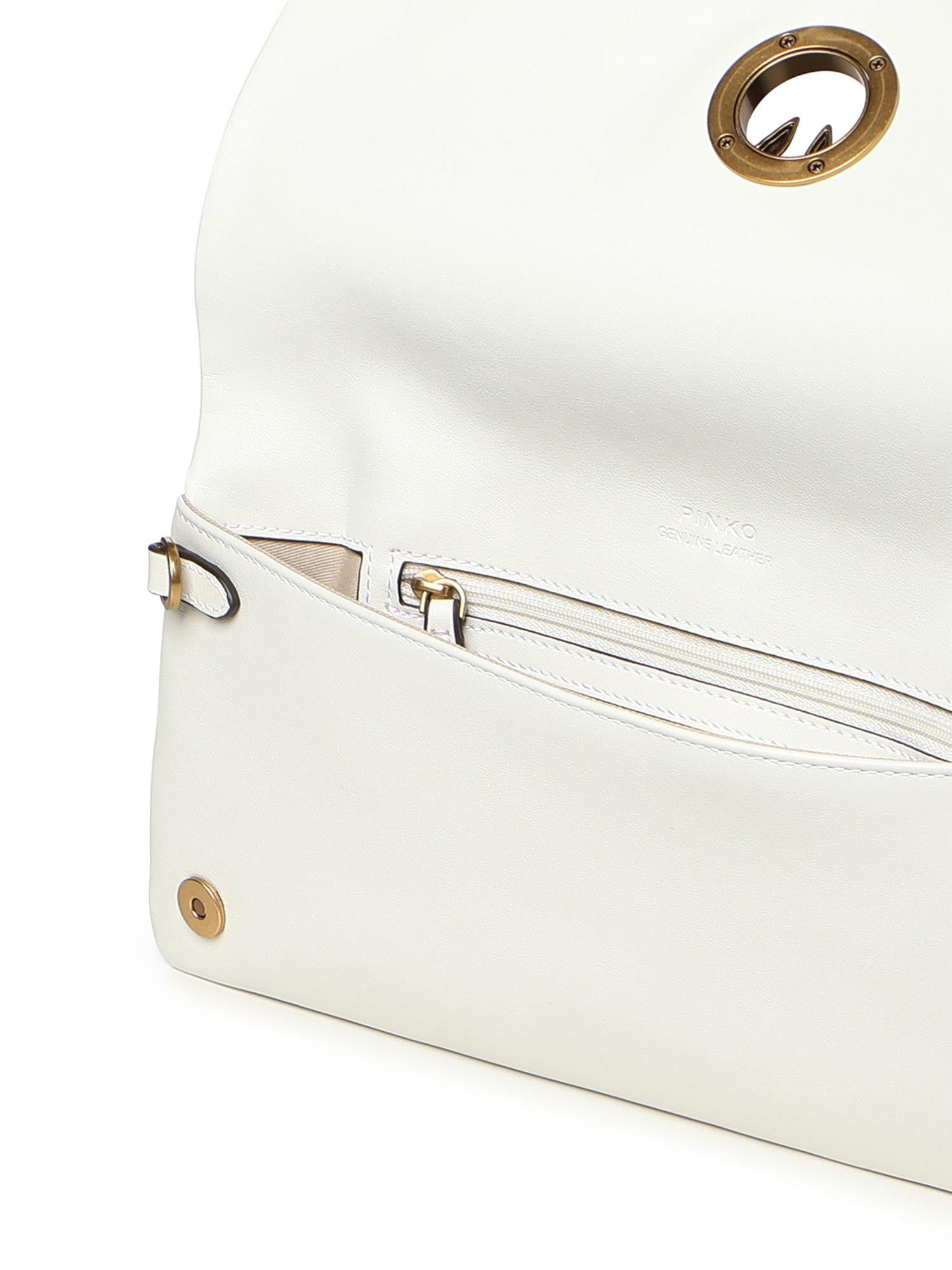 Pochette Love Bag Click Soft Horizontal in pelle 106022 A0QOZ15Q PINKO 