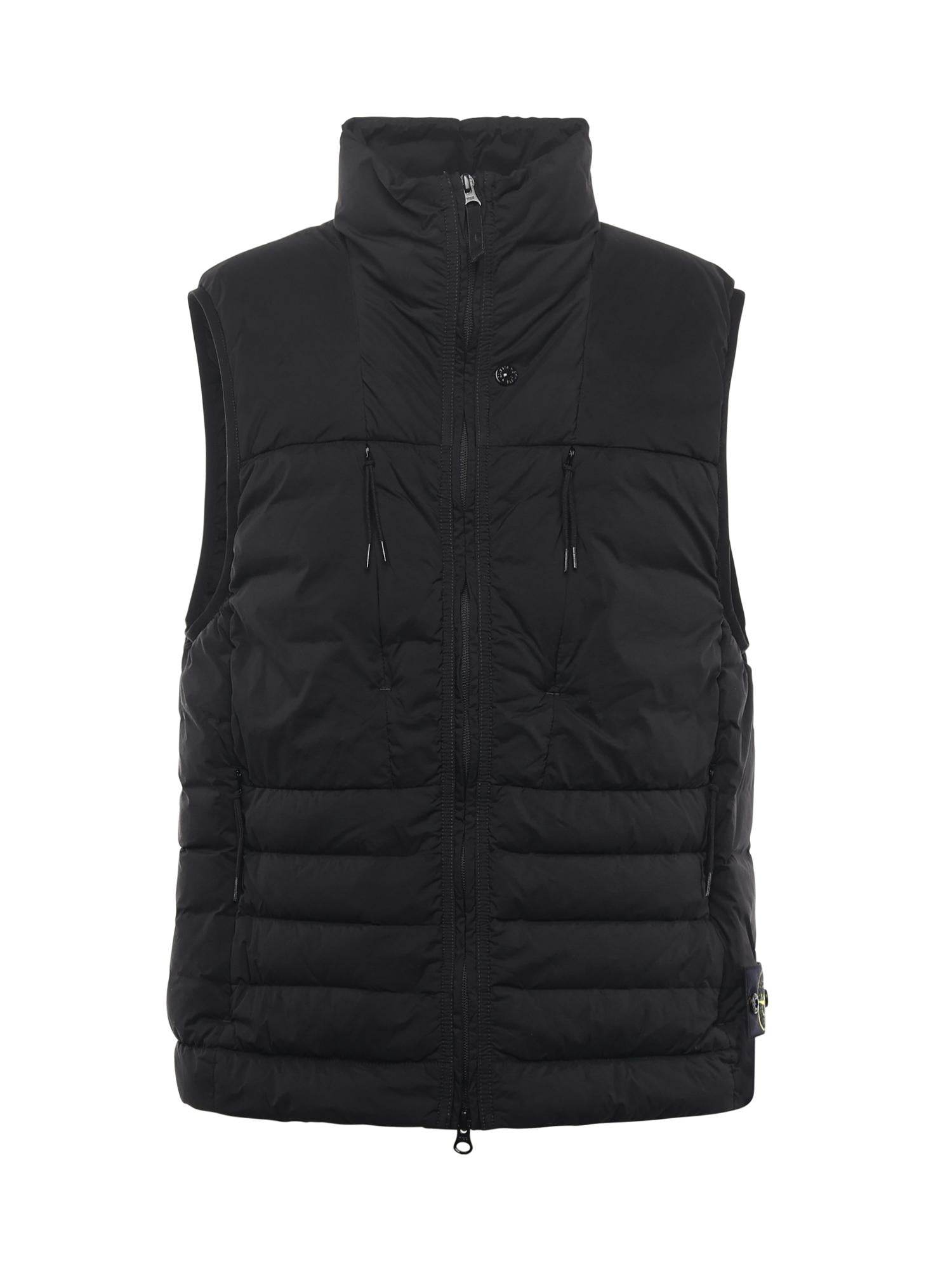Gilet in piuma in nylon con logo K2S15G100004 S0183V0029 STONE ISLAND 