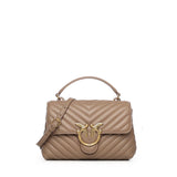 Borsa a mano piccola Love Bag Puff in nappa matelassé 100044 A0GKD01Q PINKO 