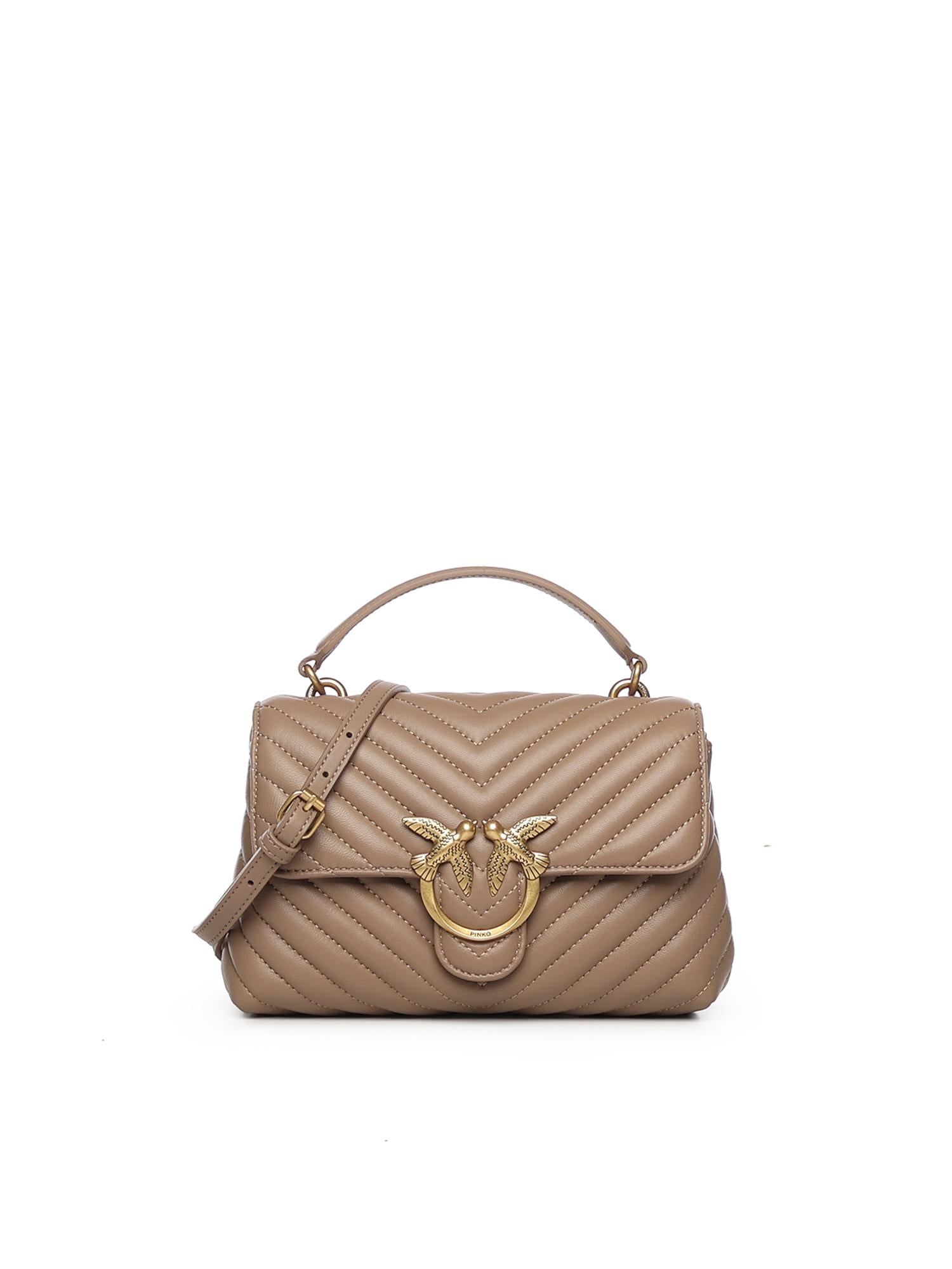 Borsa a mano piccola Love Bag Puff in nappa matelassé 100044 A0GKD01Q PINKO 