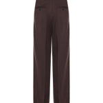 Pantalone regular in misto lana B6F0051 69M AMARANTO 