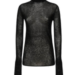 Maglia in lana con micro paillettes 105821 A2PMZ99 PINKO 