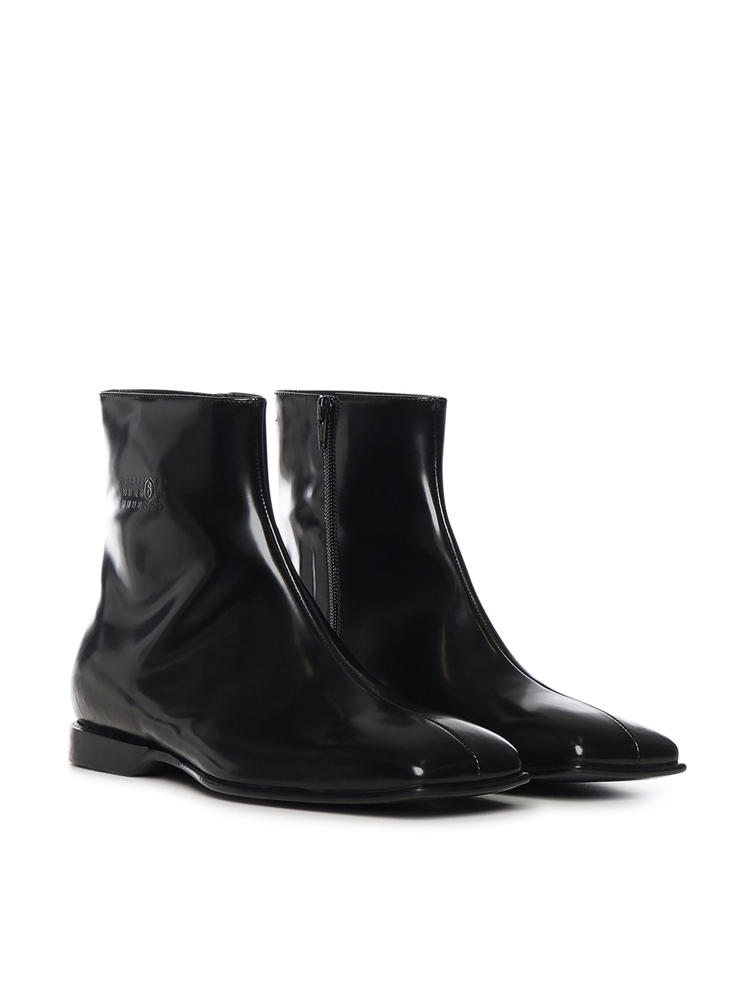 Stivaletti in pelle SH1WU0013 P7137T8013 MM6 Maison Margiela 