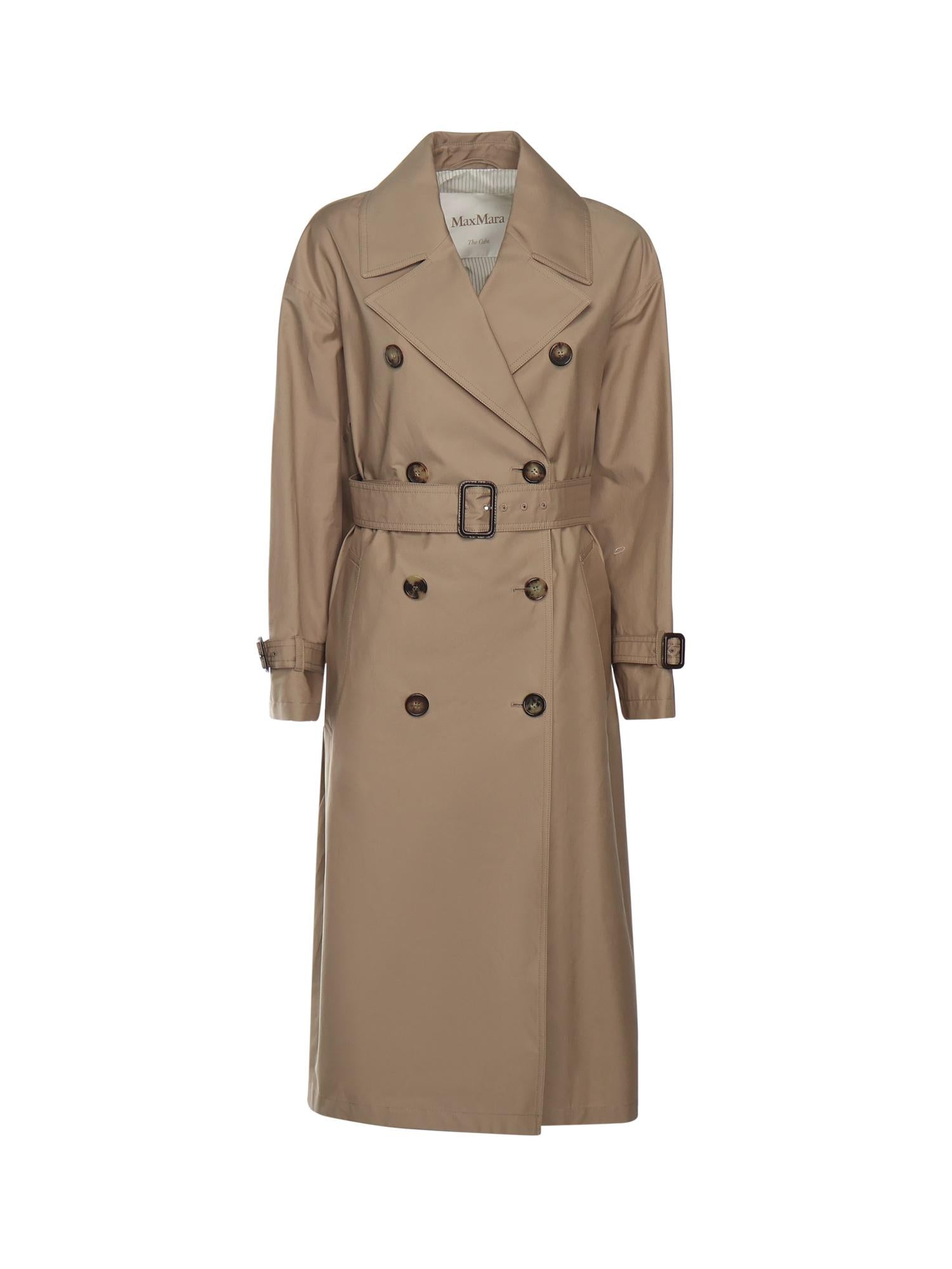 Trench lungo in twill di cotone 2529026034600 001 MAX MARA THE CUBE 