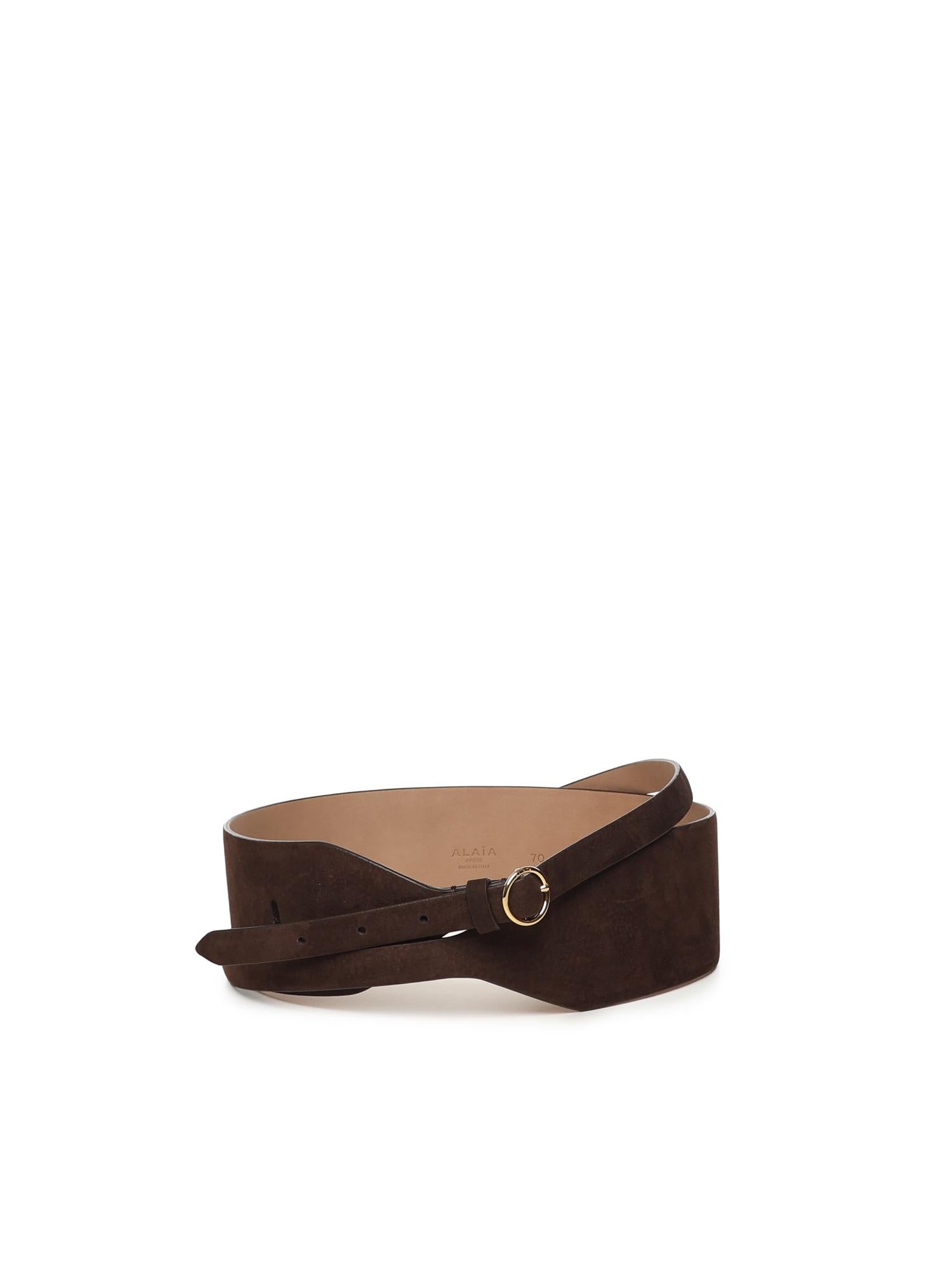 Cintura larga doppia in suede<BR/> AA1C331MCA214 733 ALAIA 