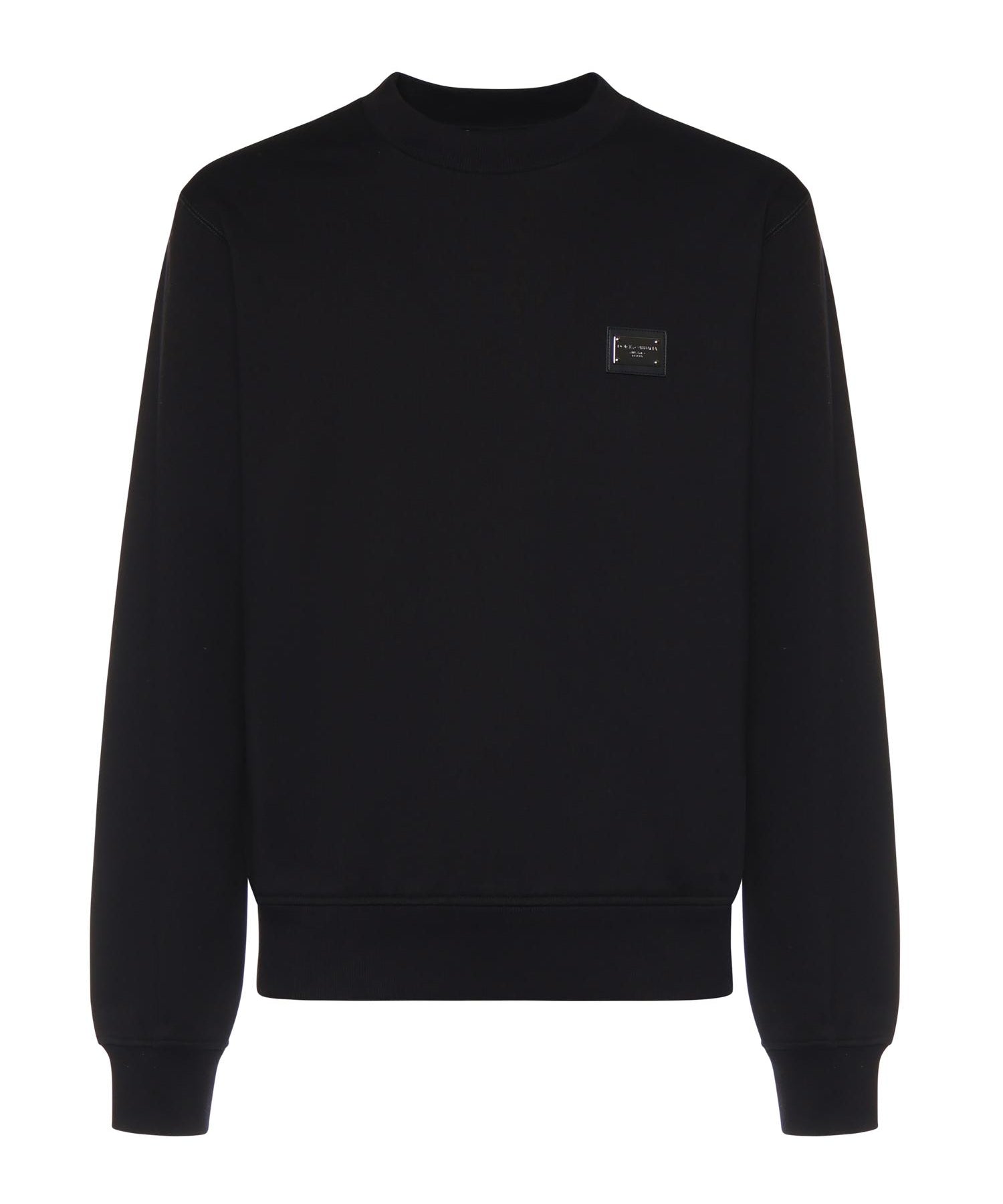 Felpa con placca logo in cotone G9ABJT G7P1CN0000 DOLCE & GABBANA 