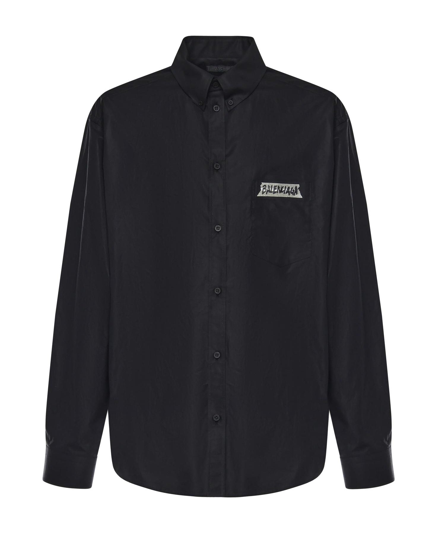 Camicia Masking Tape in popeline di cotone 857809 TRM281000 BALENCIAGA 