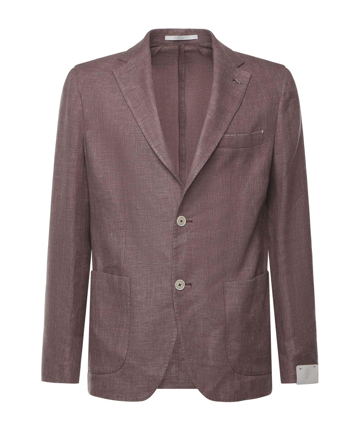 Giacca monopetto con toppa e tasca K75GIAC12TES0K024 47 ELEVENTY 