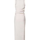 Abito lungo con drappeggio 4047 4273BEIGE SCARLETT G 