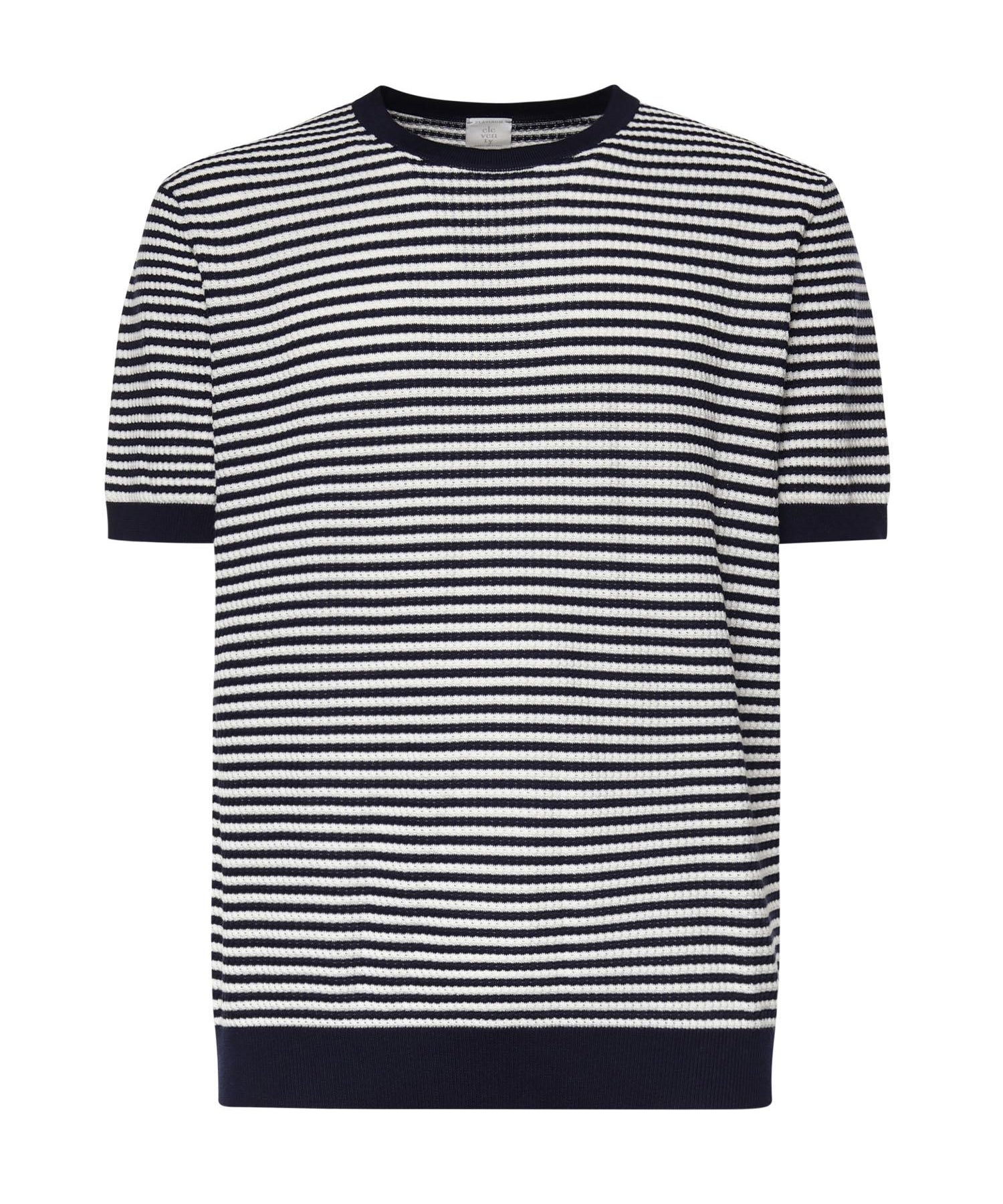 T-shirt a righe in cotone<BR/> M76MAGM57MAG0M037 11-01 ELEVENTY 