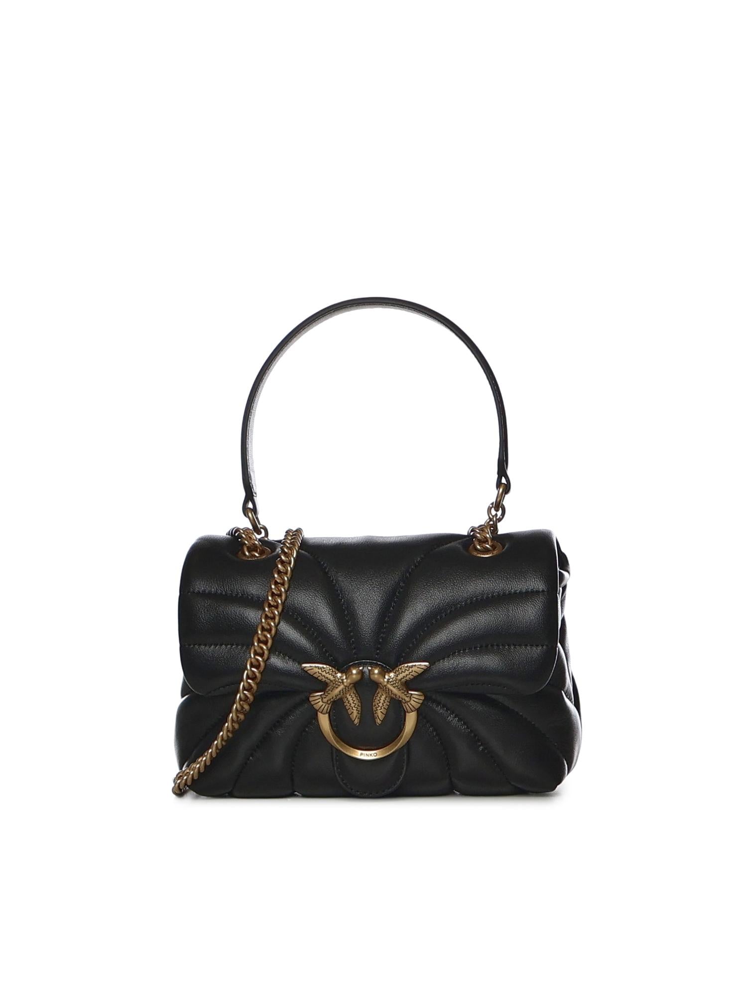 Mini bag Love Bag Puff Butterfly a tracolla in nappa 100039 A1EXZ99Q PINKO 