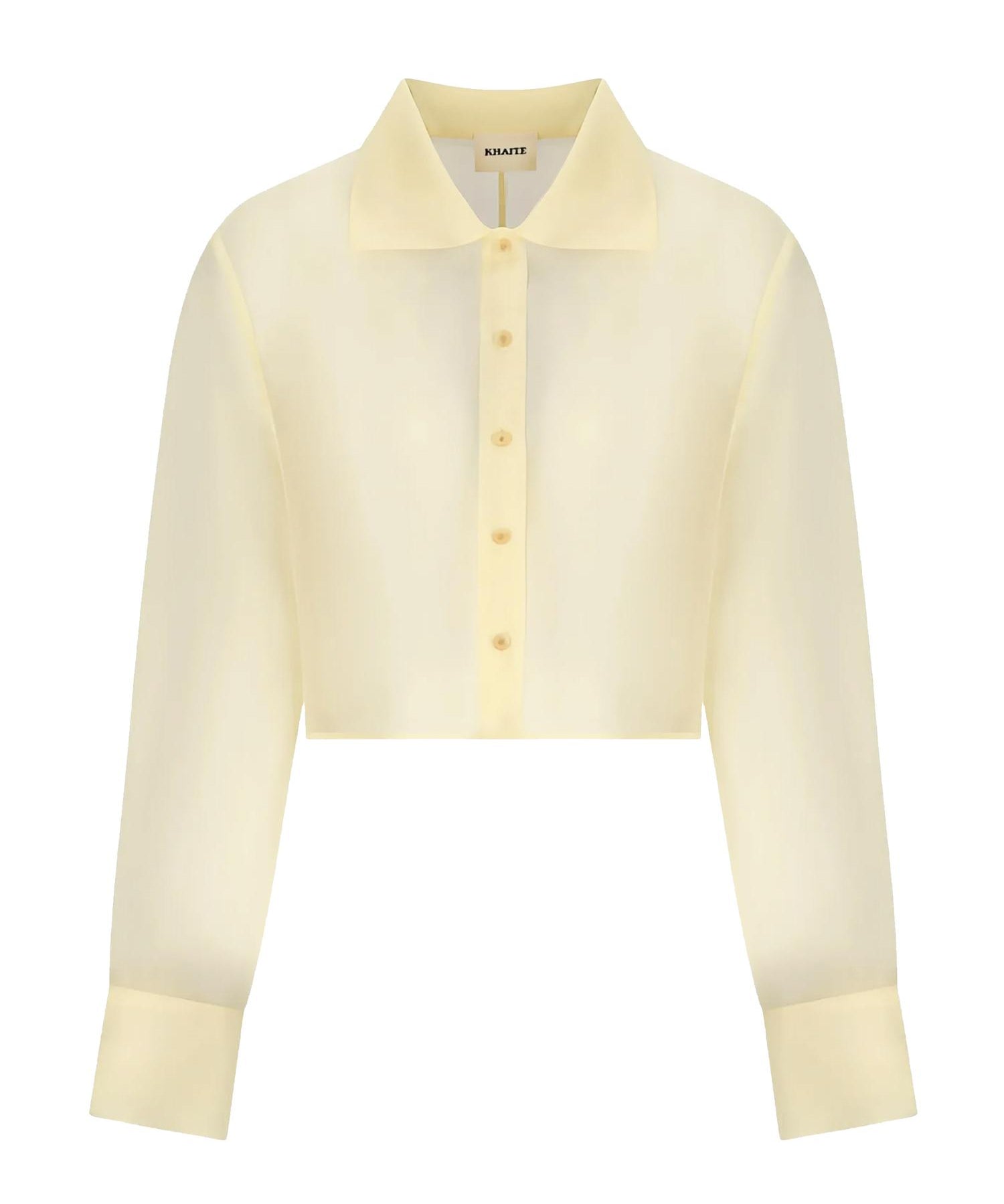 Camicia cropped Jasen in organza di seta 2413382 615 KHAITE 