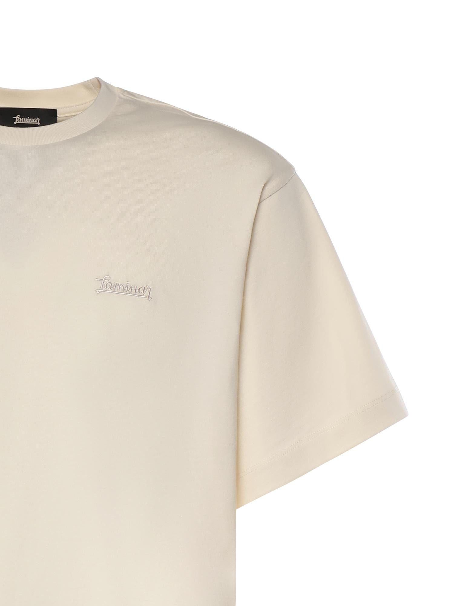 T-shirt in compact jersey con stampa JG00079UL 520001200 LAMINAR 