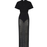 Abito polo in misto lana AA9R3053K175C 995 ALAIA 