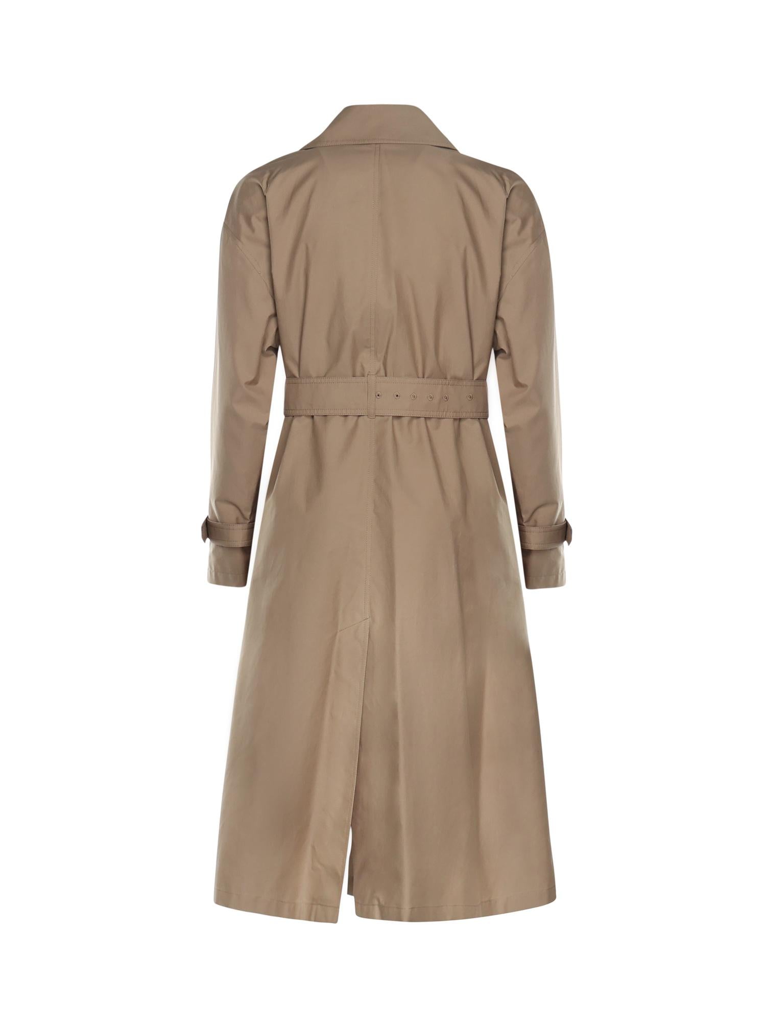 Trench lungo in twill di cotone 2529026034600 001 MAX MARA THE CUBE 