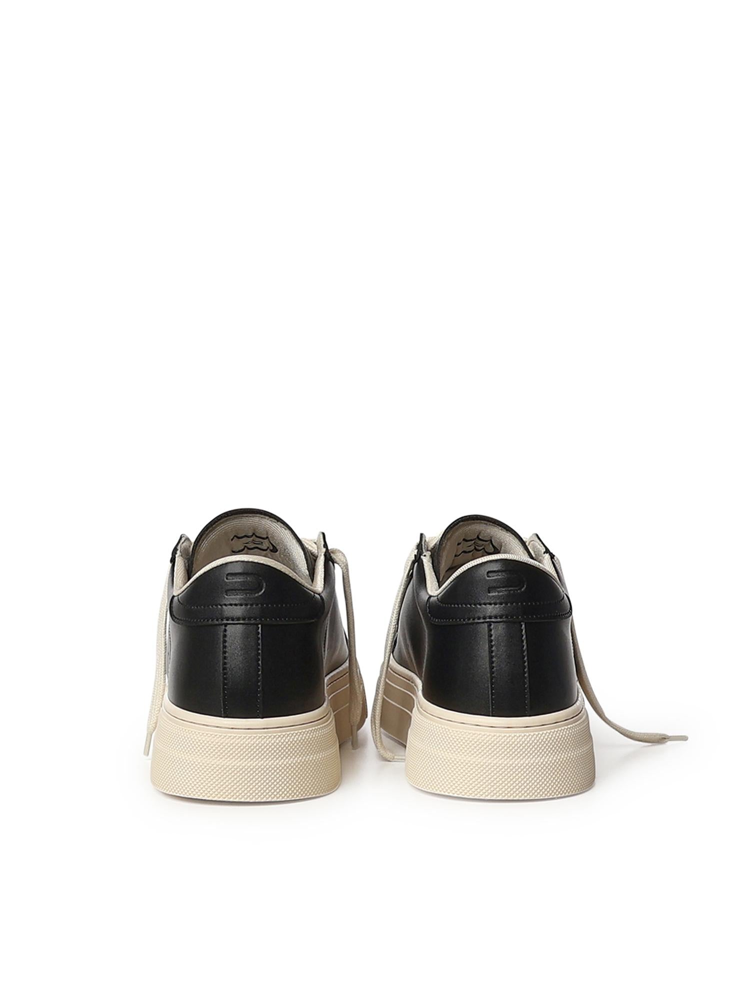 Sneakers 581 in pelle 581 NERO/BEIGE DEMNA 