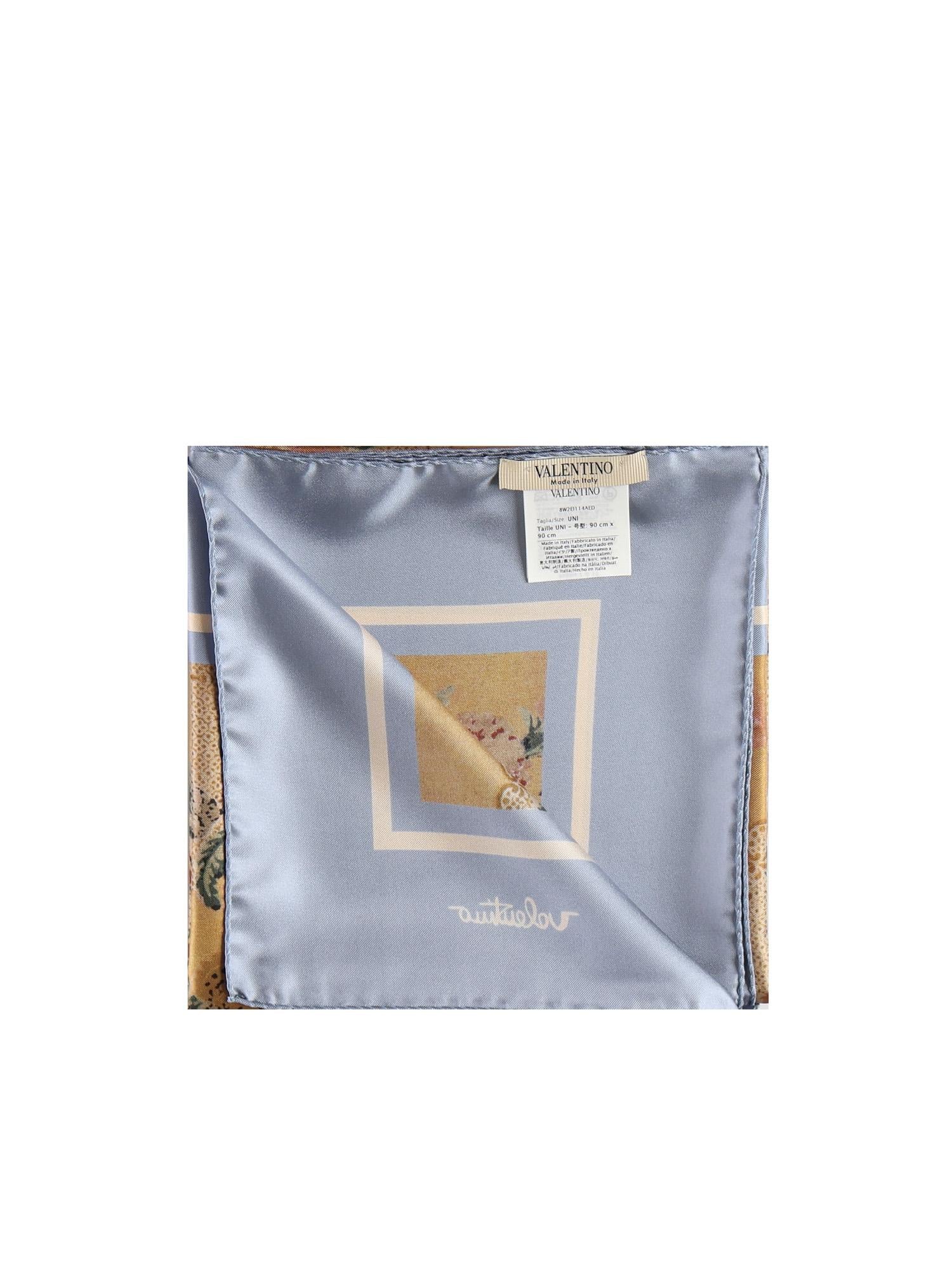 Foulard con stampa in seta 8W2EI114 AEDC7P VALENTINO GARAVANI 