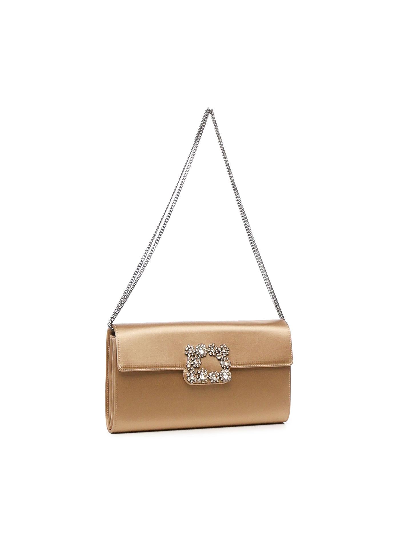 Pochette Efflorescence in raso RBWAMFD0207RS0 C603 ROGER VIVIER 