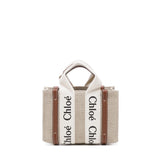 Tote bag mini Woody in lino CHC22AP237I26 90U CHLOÉ 