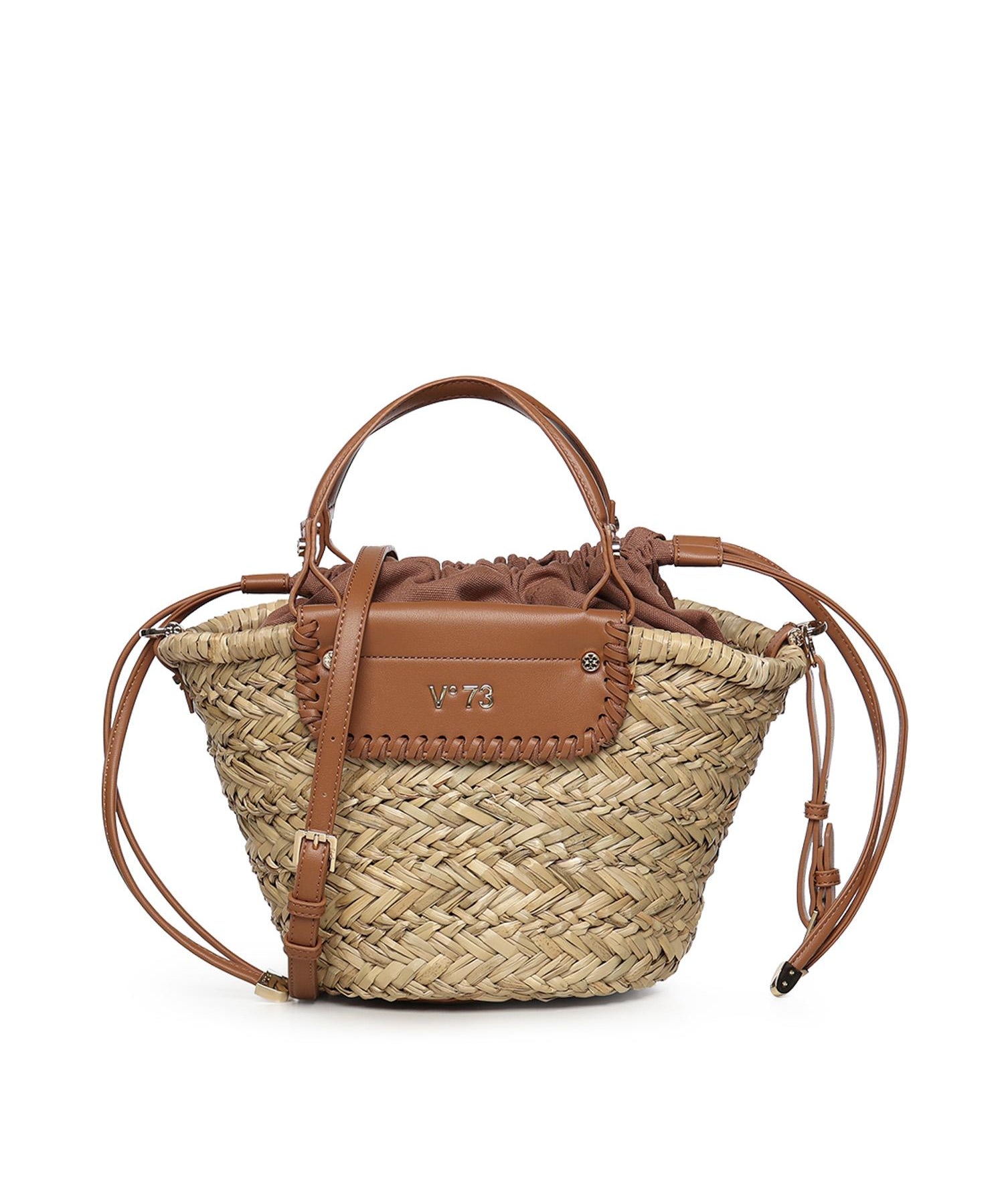 Mini bag Vanna con logo 73BS9N202 VANNACUOIO/NATURALE V° 73 