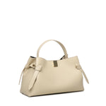 Borsa a mano Gyoza in pelle GYOZA PEBBLE GRAIN LEATHER ANGORA YUZEFI 