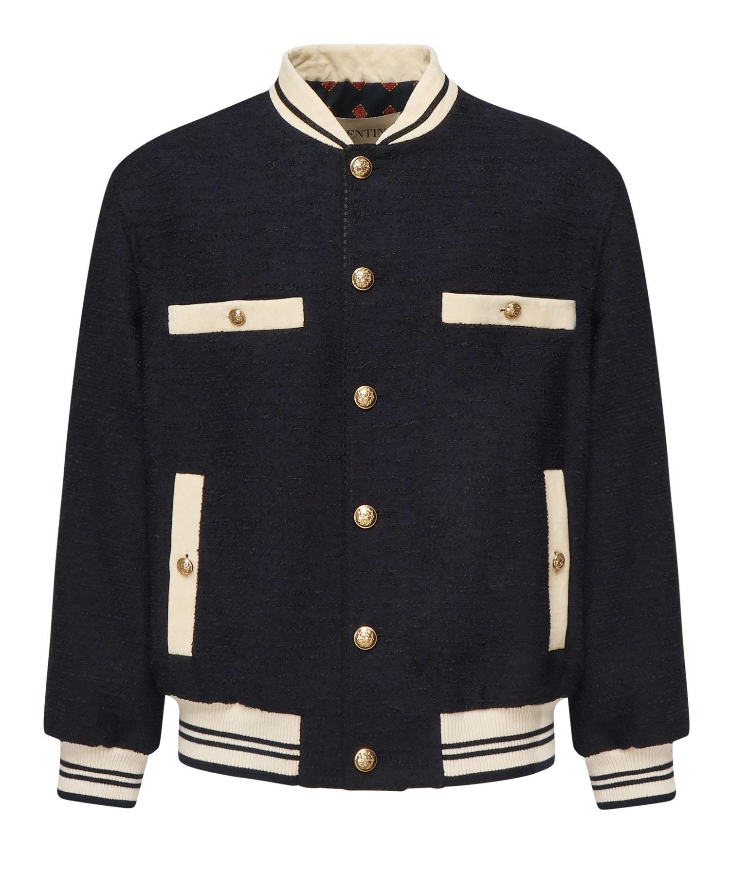 Bomber in tweed di cotone 7V3CIP68 AWL598 VALENTINO GARAVANI 