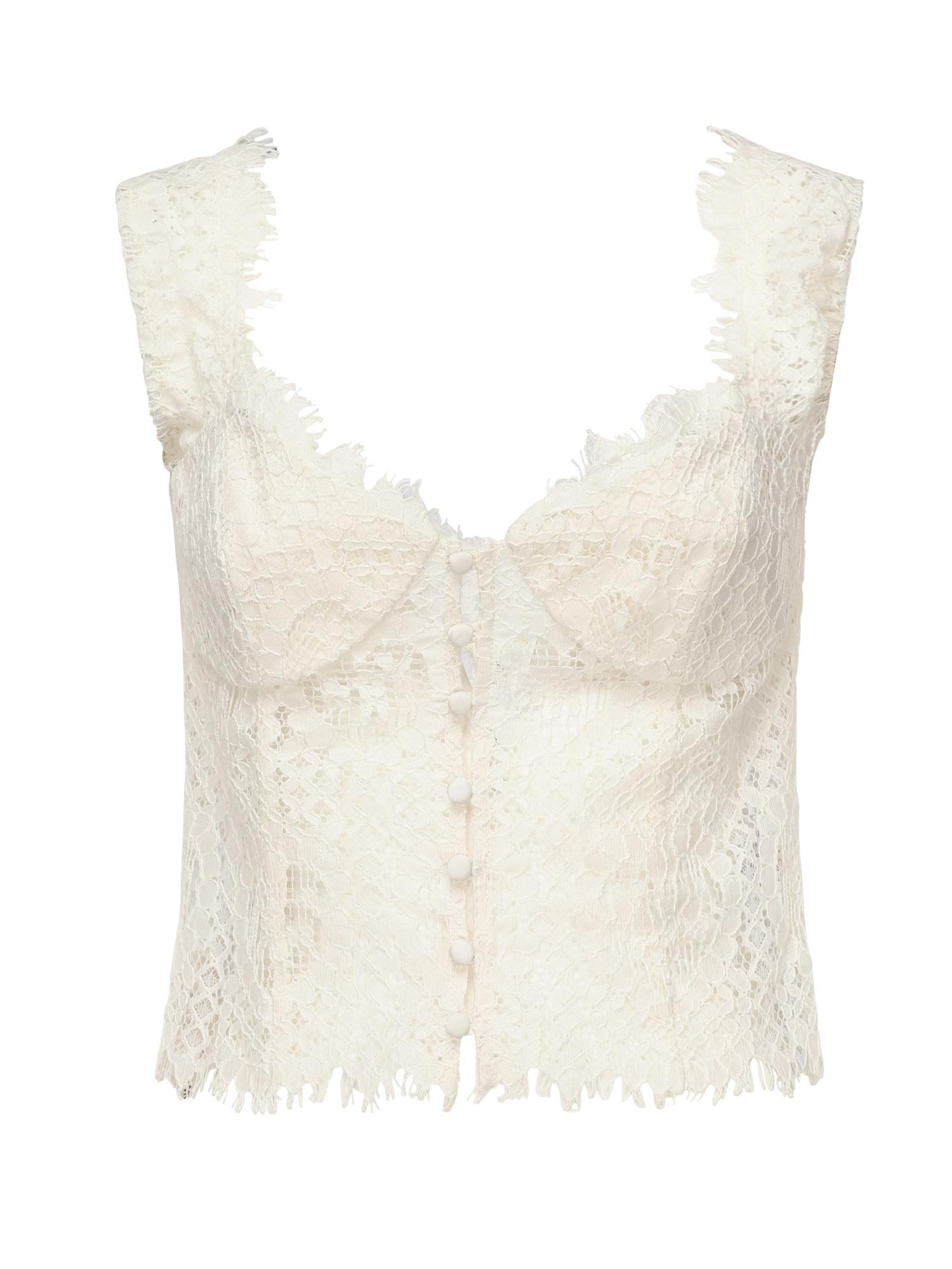 Top in pizzo Waverly CT2242 CREAM FOR LOVE & LEMONS 