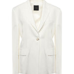 Blazer monopetto in misto lino e viscosa 104944 A2FAZ05 PINKO 