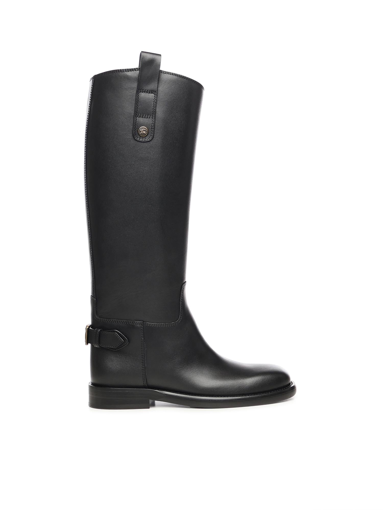 Stivali Cavalier in pelle 8114385 A1189 BURBERRY 