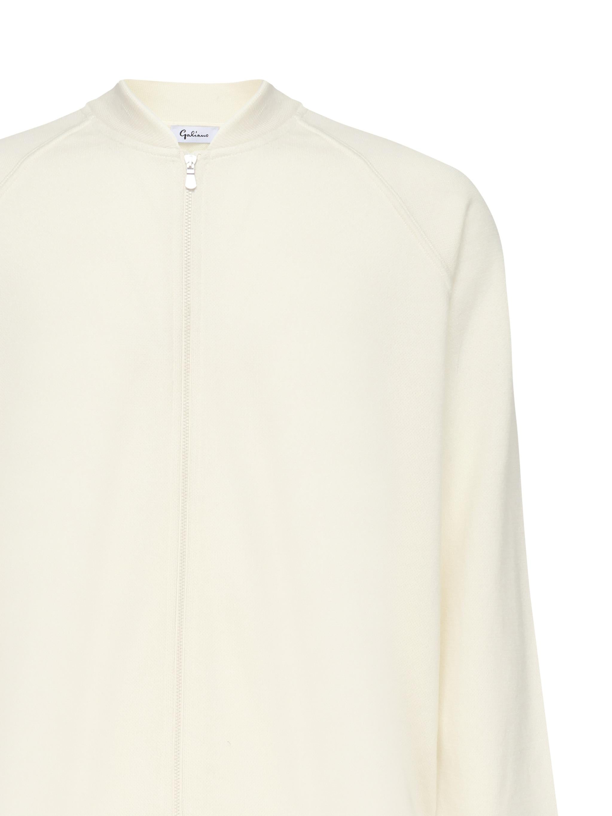 Felpa con zip in lana 14803 57133005 GALIANO 