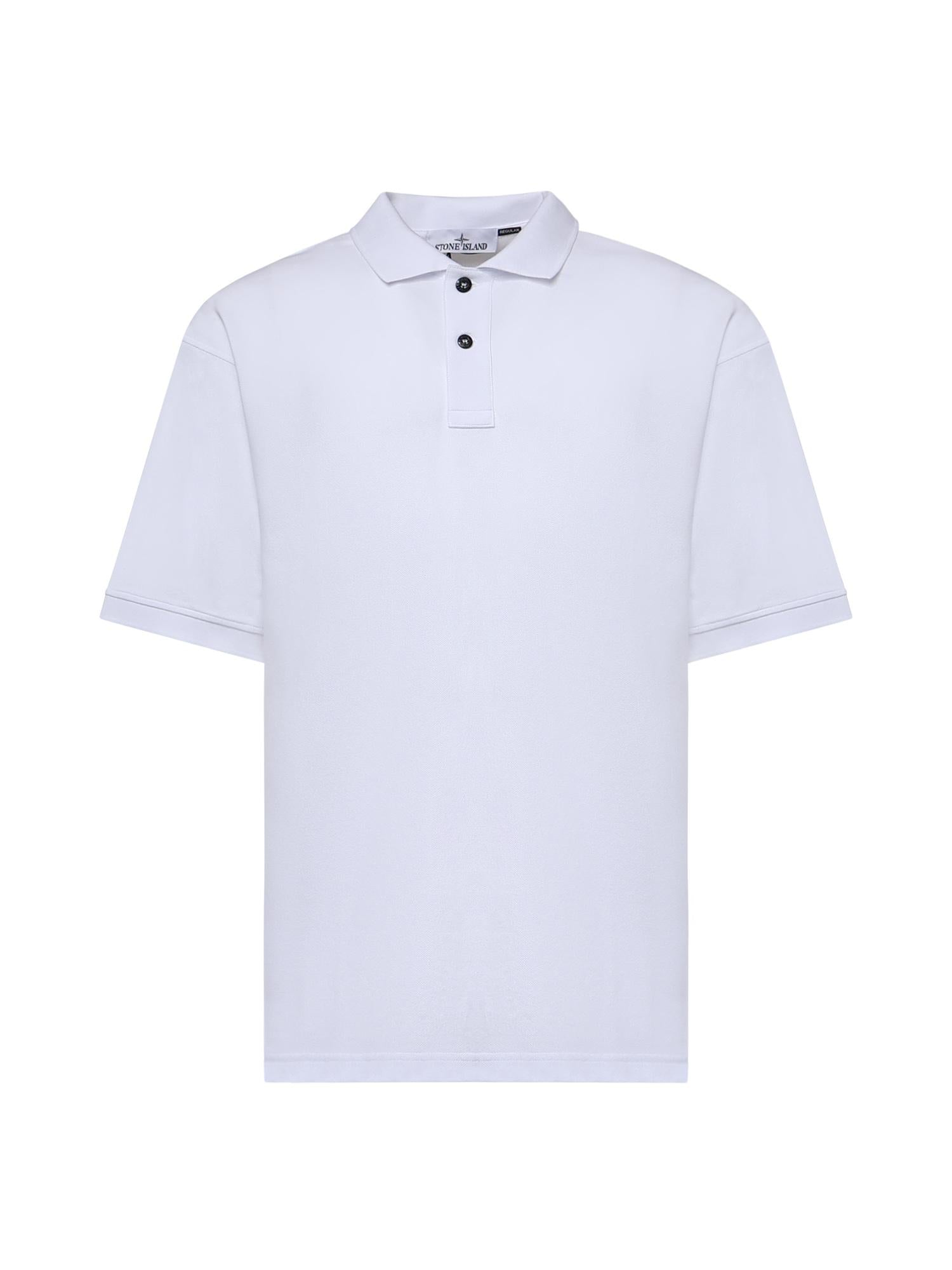 Polo con ricamo logo in piqué di cotone L1S152200001 S0039V0001 STONE ISLAND 