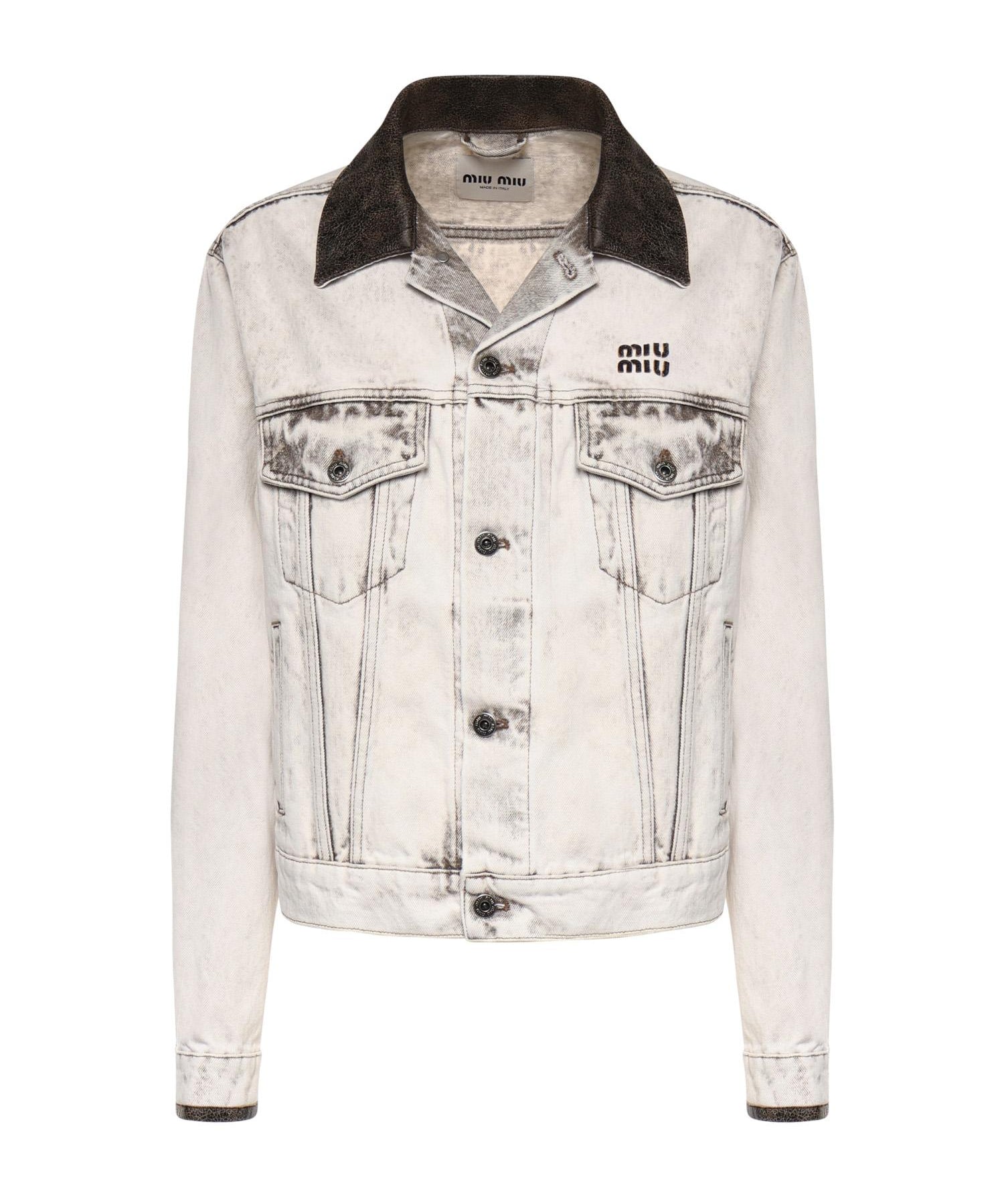 Blouson in denim GWB273 183TF0009 MIU MIU 
