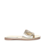 Sandalo Slide VLogo cut-out in pelle laminata 5W2S0IB0 YUW7G0 VALENTINO GARAVANI 