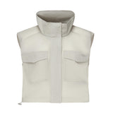 Gilet cropped ripstop 104852 A2EKI12 PINKO 