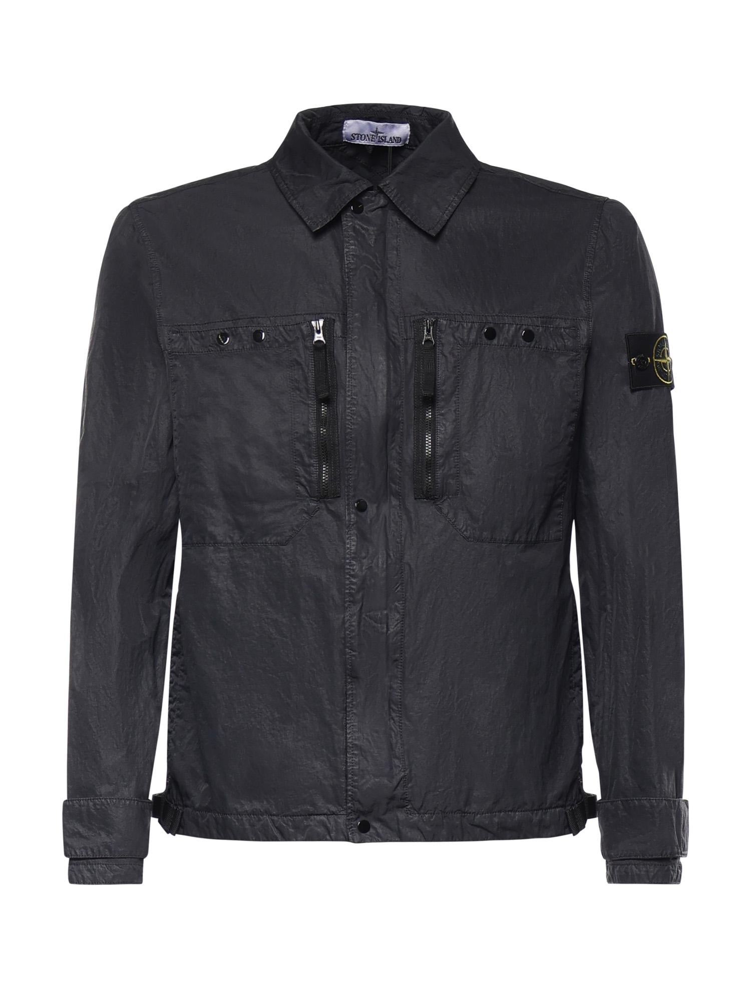 Overshirt in nylon con logo L1S151200020 S0351V0020 STONE ISLAND 