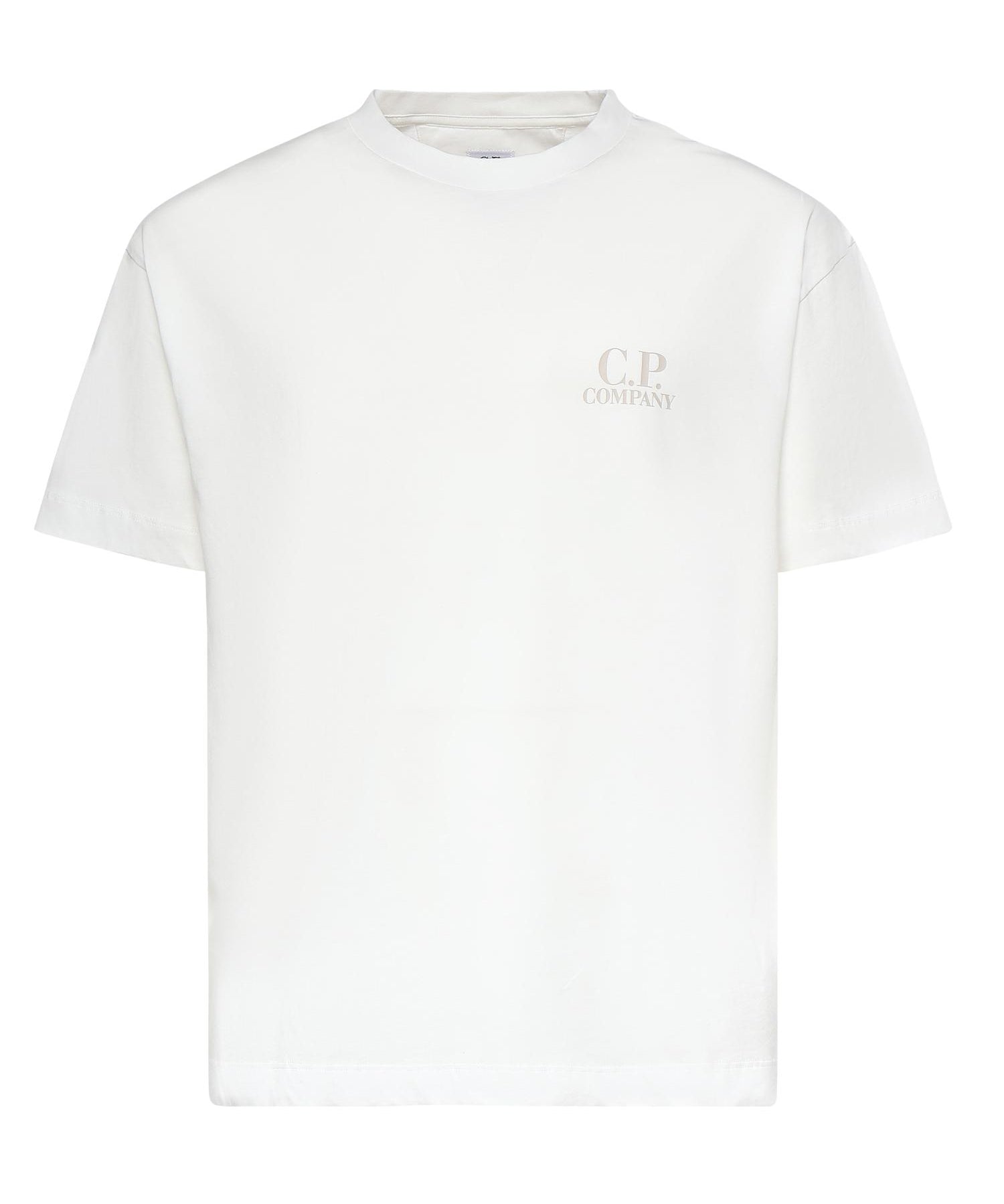 T-shirt in jersey di cotone con logo 20CMTS086A 005100W103 C.P. COMPANY 