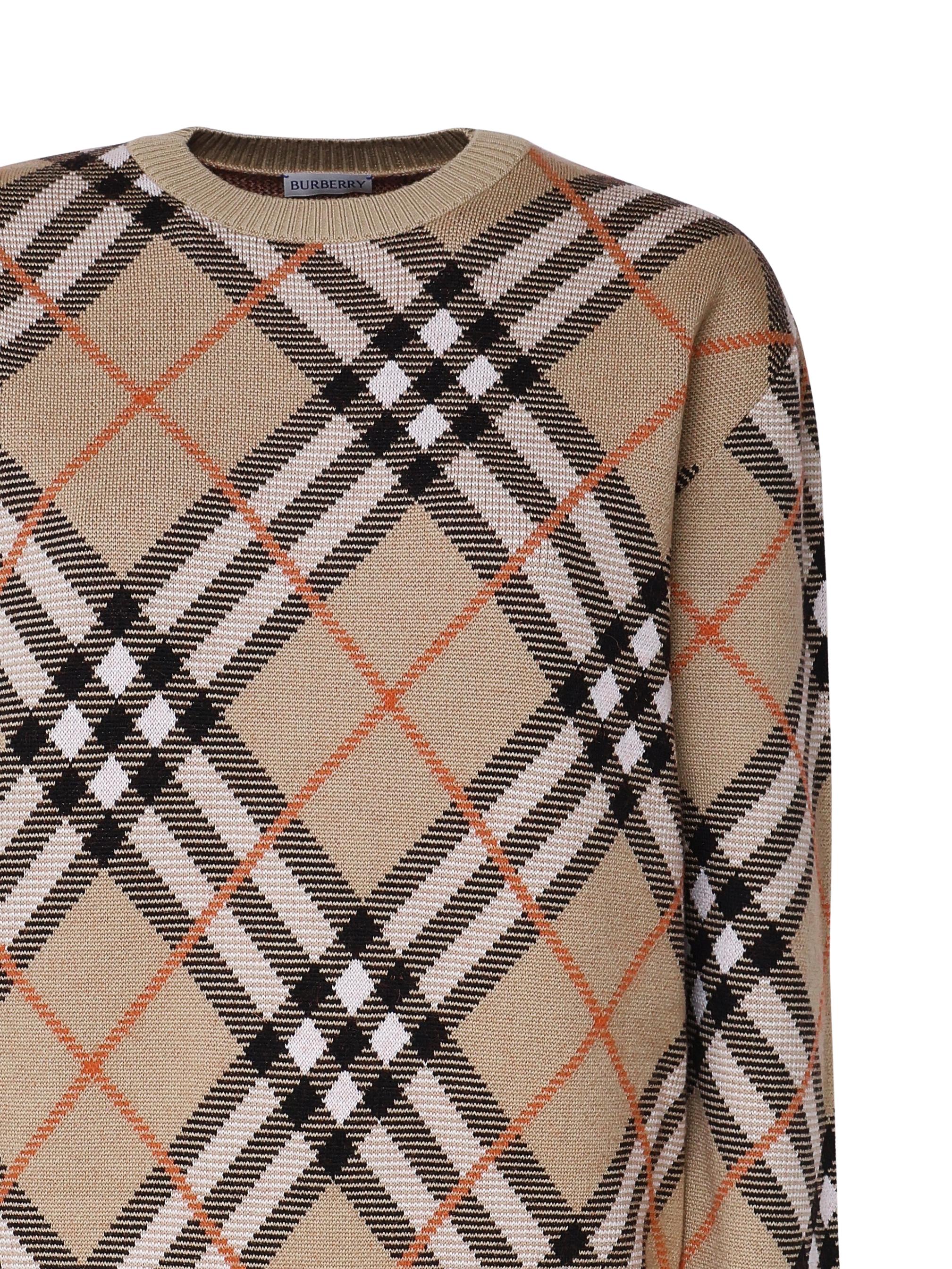 Maglioncino in cashmere Vintage check 8093486 B9368 BURBERRY 