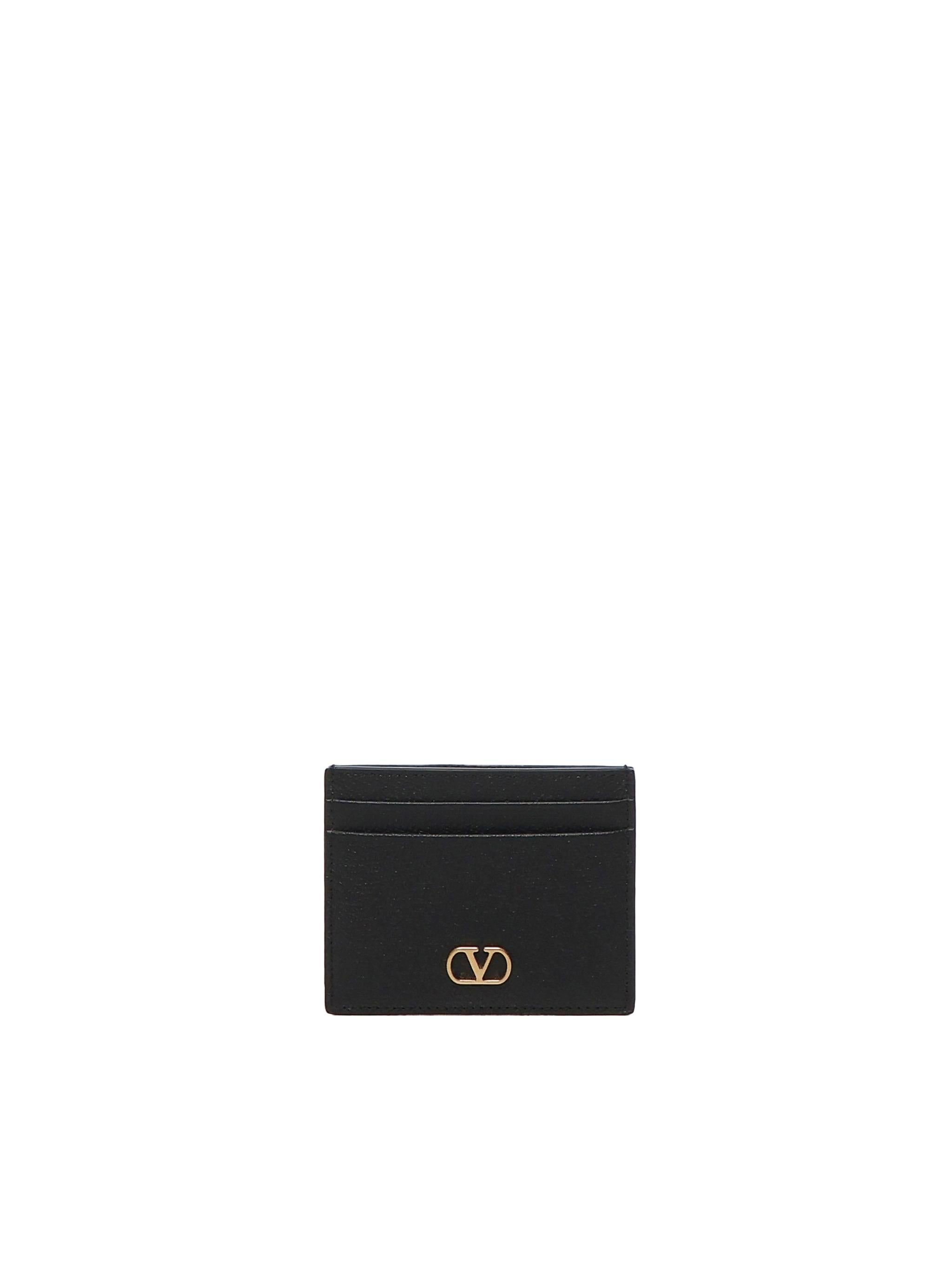 Portacarte Vlogo Signature in vitello granato 6W0P0AJ7 SNP0NO VALENTINO GARAVANI 