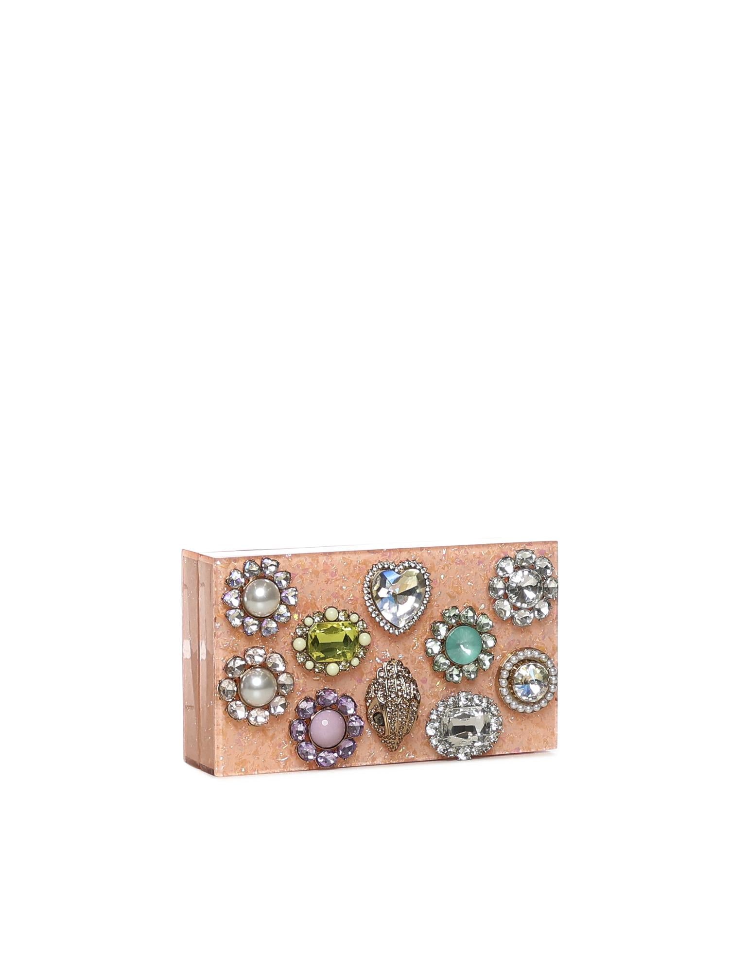 Clutch con cristalli 5374996979 PEACH KURT GEIGER 