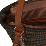 Borsa shopping con logo 73BS9M802 CASSIENERO/CUOIO V° 73 