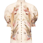 Camicia Ascension in ramié 4556TSS253 CRMPLMFLO ZIMMERMANN 