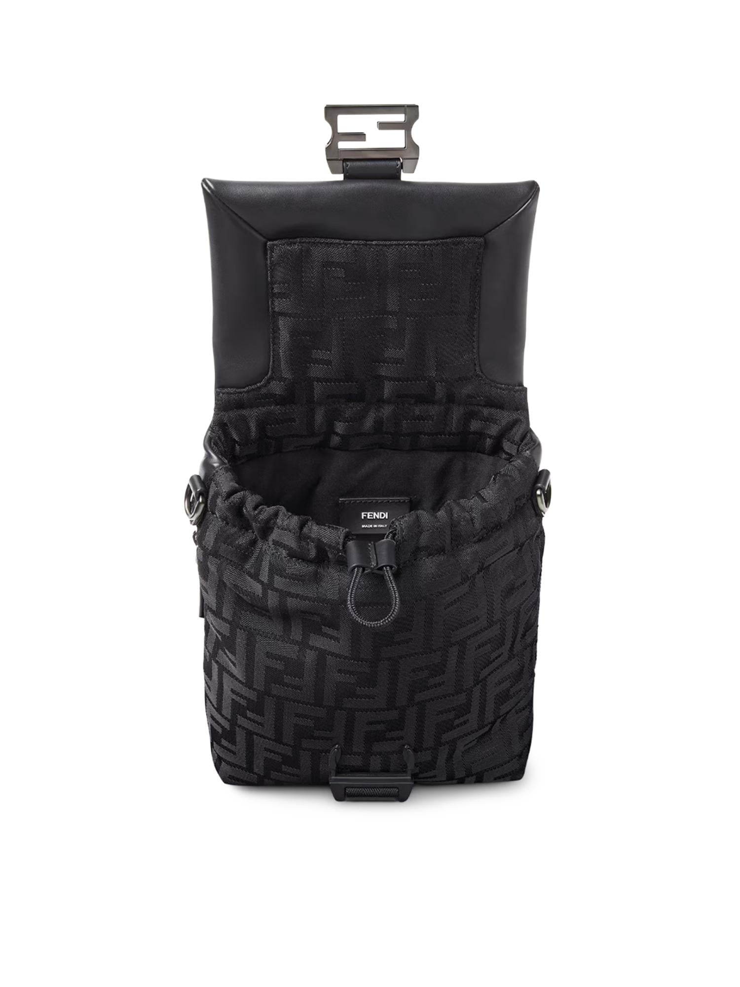 Borsa Fendi Flux in Nylon FF e pelle 7VA673 AVC6F0SAJ FENDI 