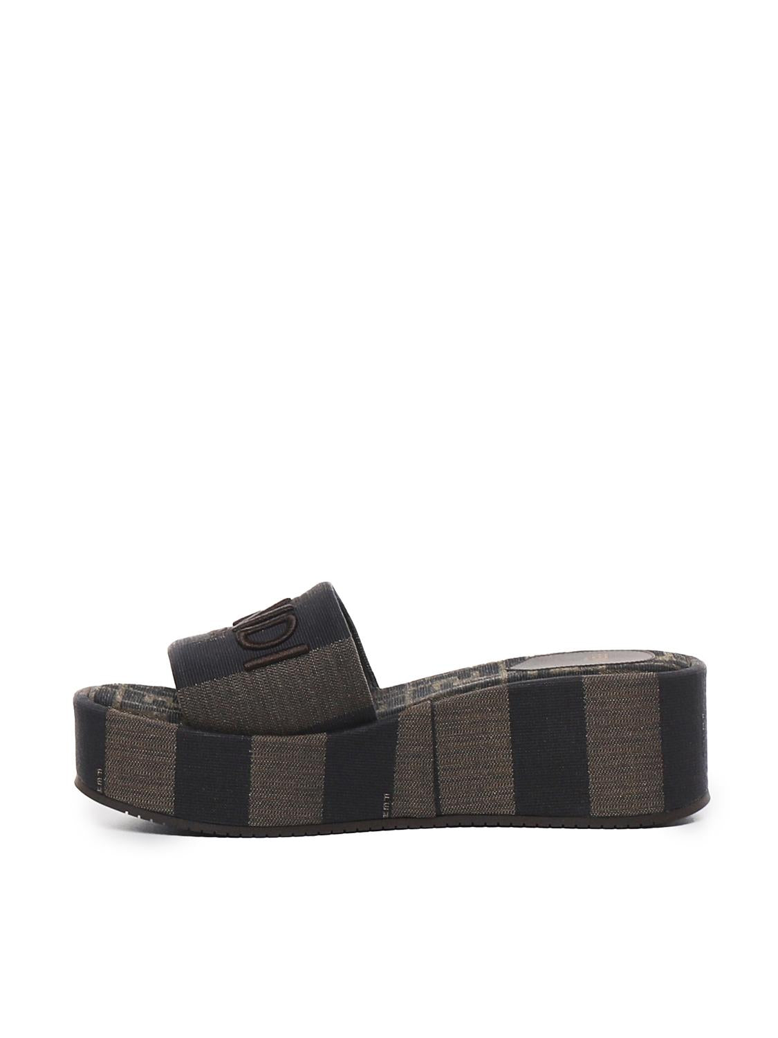 Flatform Fendi Sunshine in tessuto 8R8515 AORHF1P95 FENDI 