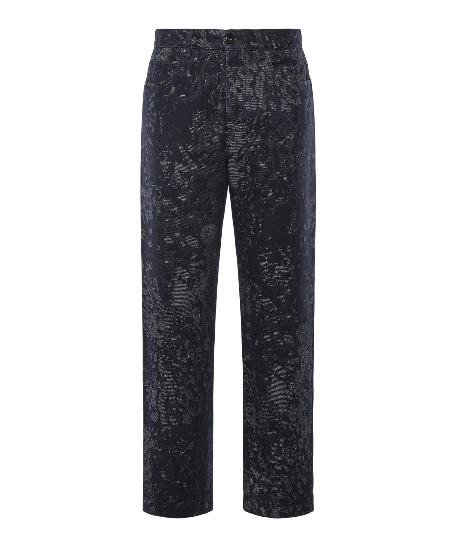 Jeans jacquard in denim FLP302 AW1BF0QA2 FENDI 
