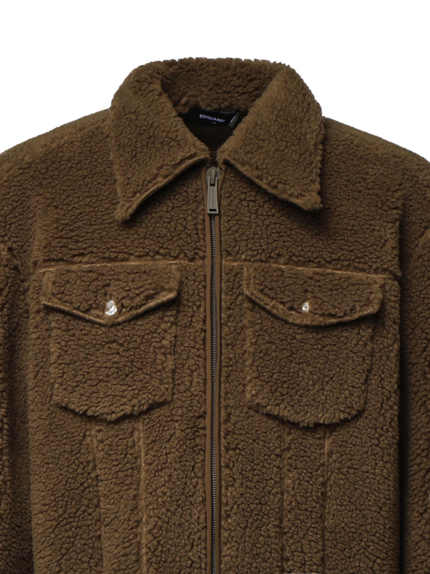 Giacca Teddy con logo S74AM1719 S25602136 DSQUARED2 