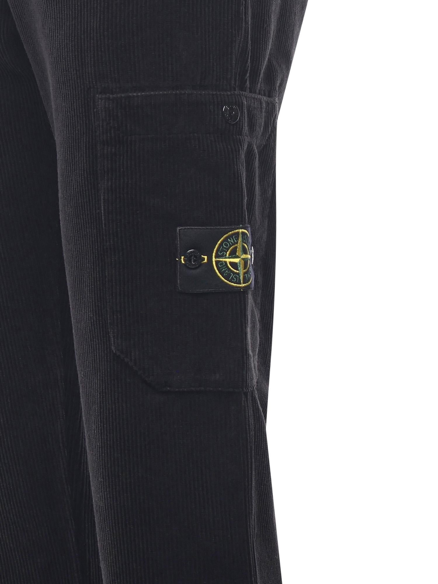 Pantalone in velluto a coste con logo K2S153100039 S0212V0029 STONE ISLAND 