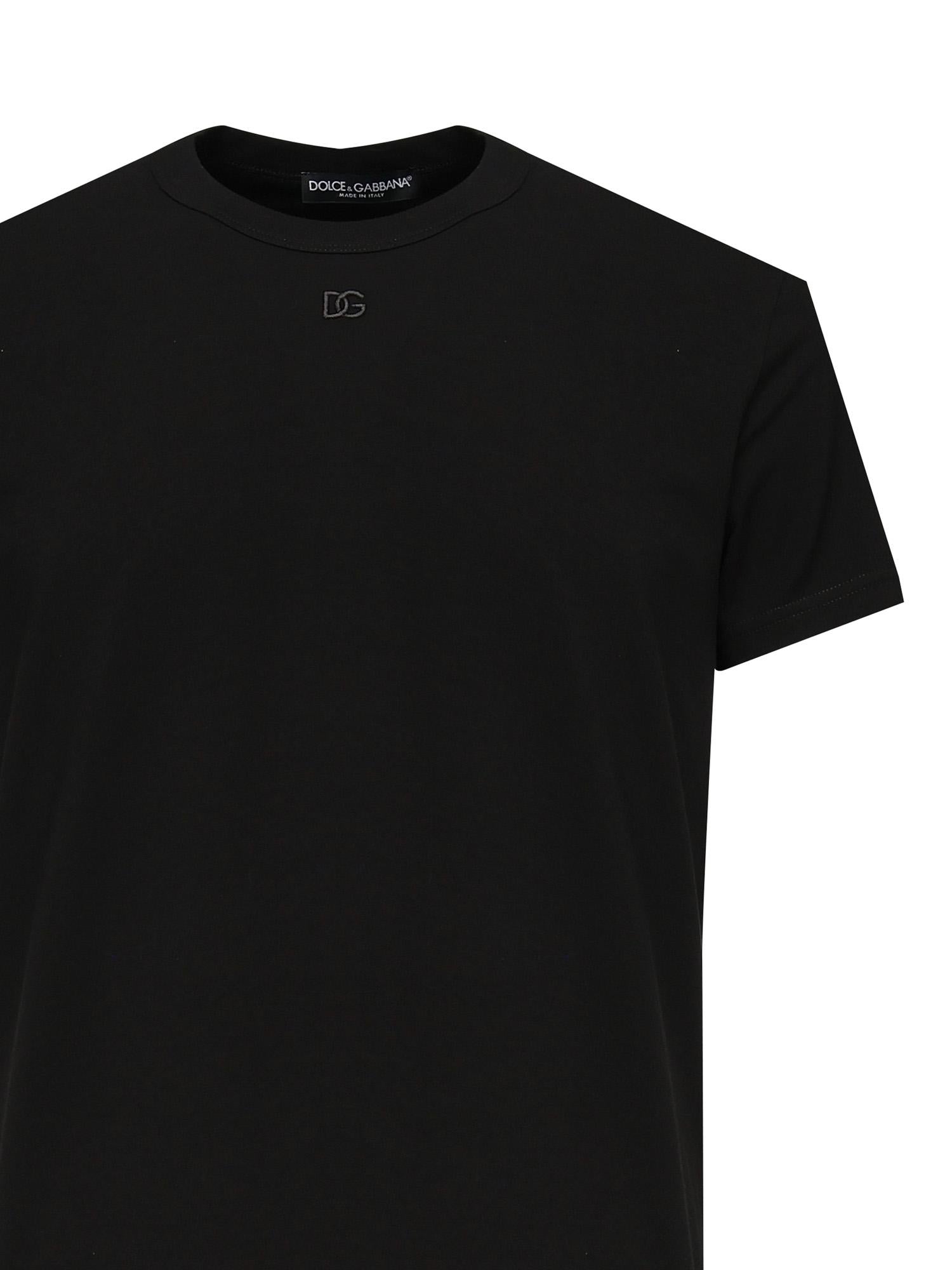 T-shirt con ricamo logo G8SX0Z G7PIYN0000 DOLCE & GABBANA 