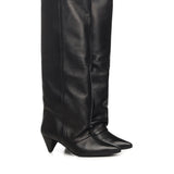 Stivale alto in pelle ALIANA NERO ALCHIMIA 