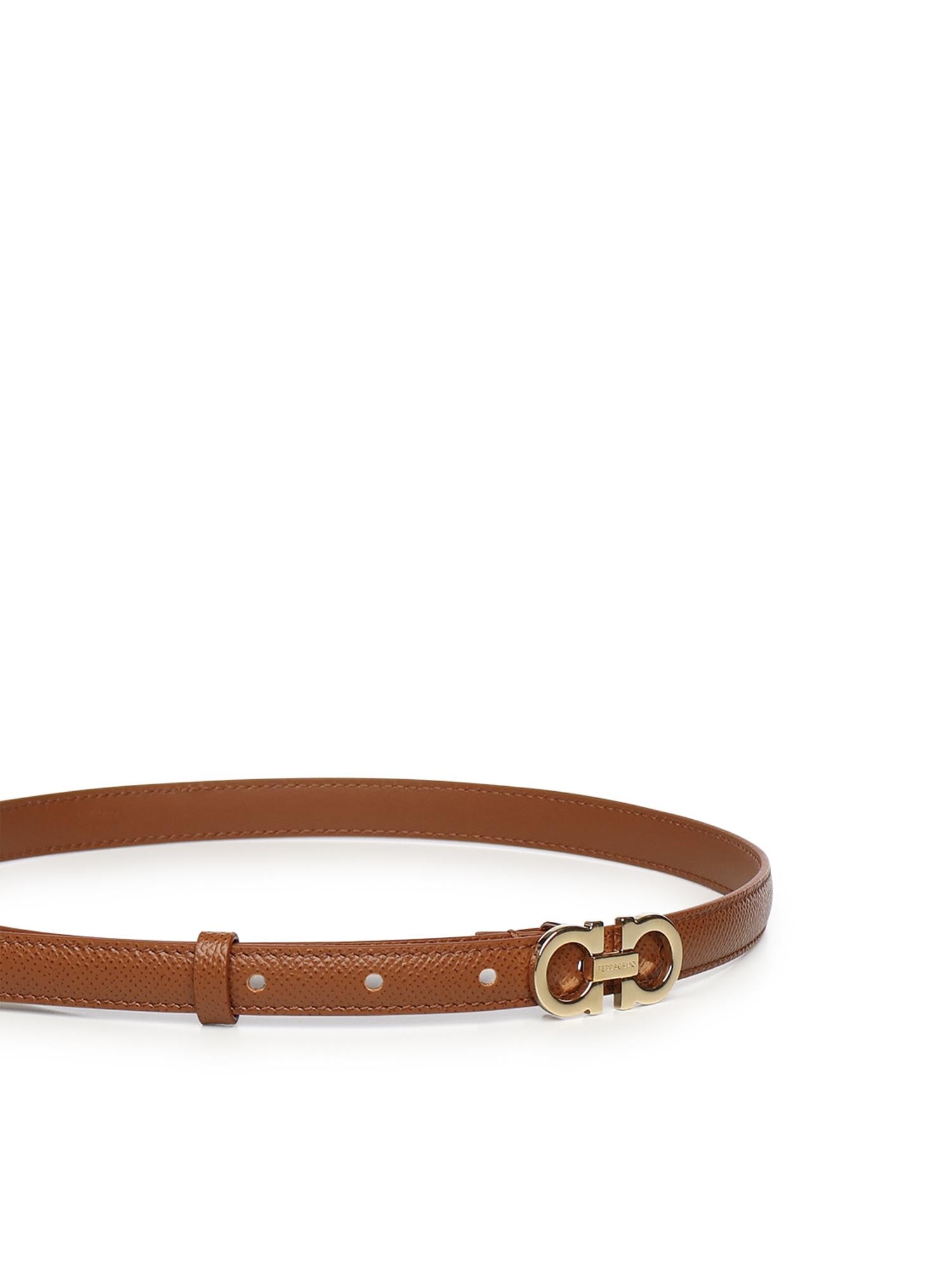 Cintura Gancini in pelle<BR/> 23B224 790154274 FERRAGAMO 